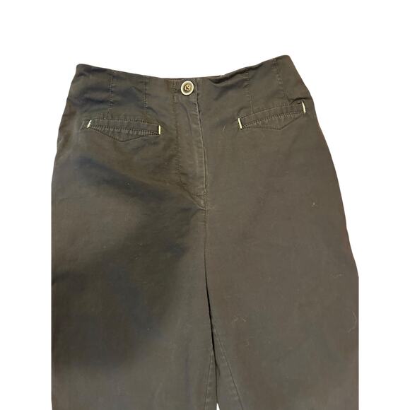 ANTHROPOLOGIE MAEVE Black Stretch Chino Utility Basic Everyday Y2K Women's 4 - Picture 3 of 11